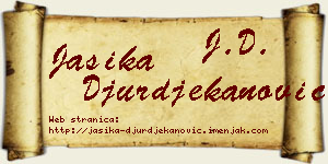 Jasika Đurđekanović vizit kartica